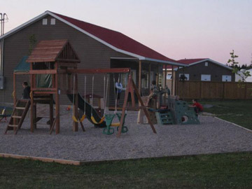 Playground for the kids at Meadow Ridge Campground